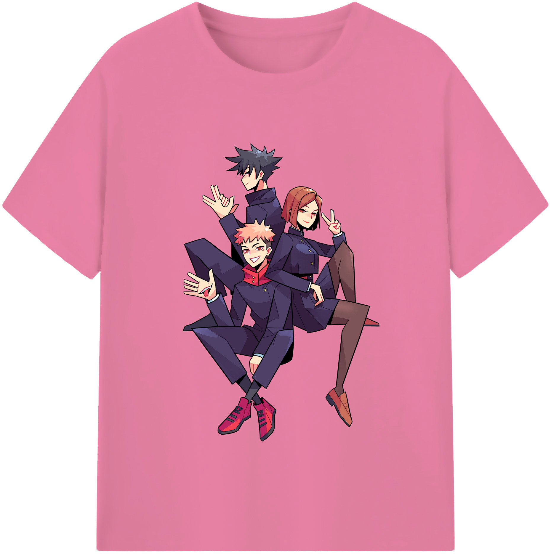 （画像用） 呪術廻戦 Jujutsu Kaisen 綿100％半袖Tシャツ（フロントプリント）